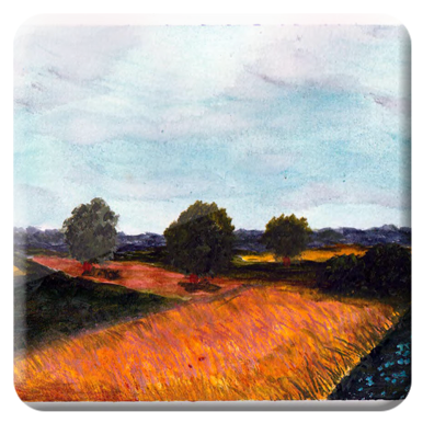© Gerry Jöris  - Landschap in Noord Duitsland - aquarel op papier 300 gr - A4 - april 2026
